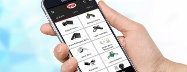 DigiKey mobiele app-pagina